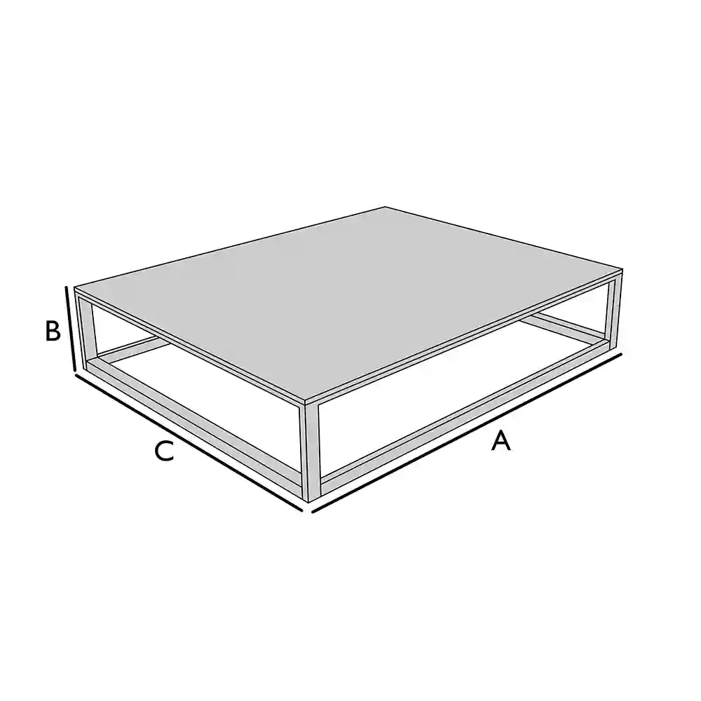 Housse De Table Basse Extérieure 91x56x46 Cm - Imperméable, Résistante UV, Avec Sangles