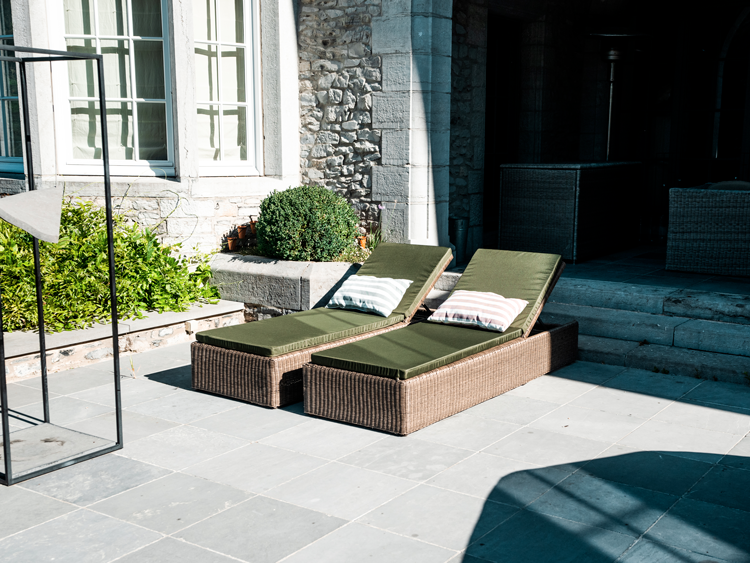 Housse De Protection Chaise Longue Zettum - 203x81x81cm - Oxford 600D Imperméable - 4 Sangles