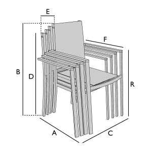 Bâche de protection pour chaises empilées