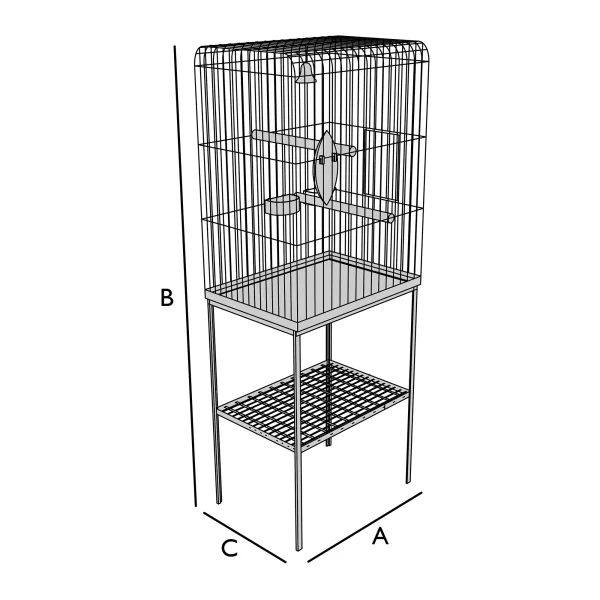 Bâche de protection pour cage à oiseaux