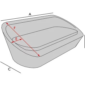 Bâche de protection pour canapé ovale