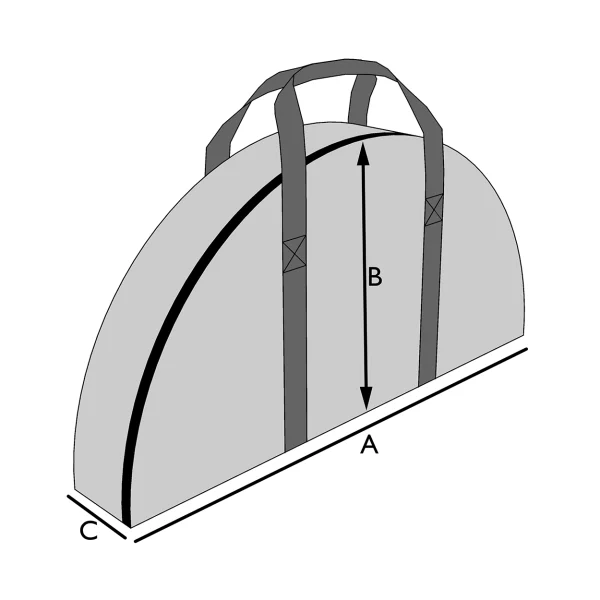 Sac table pliante ronde