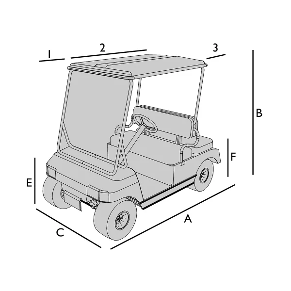 Bâche pour golfette