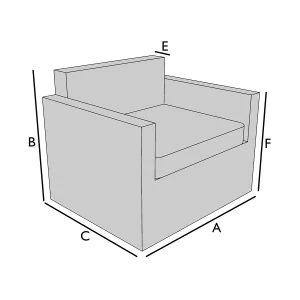 Bâche de protection sur mesure pour fauteuil de jardin