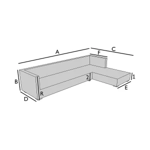 Bâche de protection sur mesure pour canapé d'angle