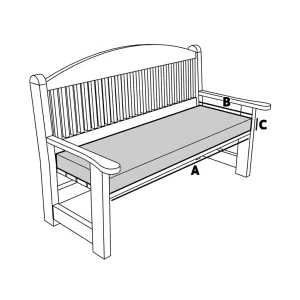 Coussin pour banc de jardin