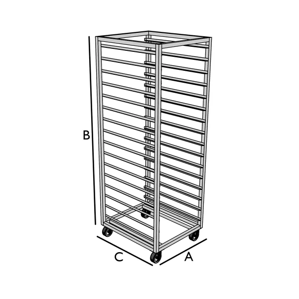 Housse isotherme pour chariot de restaurant