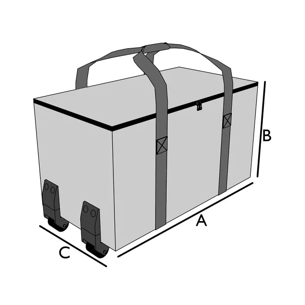 Sac de transport avec 2 roulettes