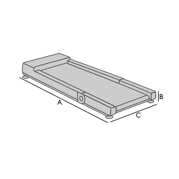 Housse pour tapis de course plié horizontal