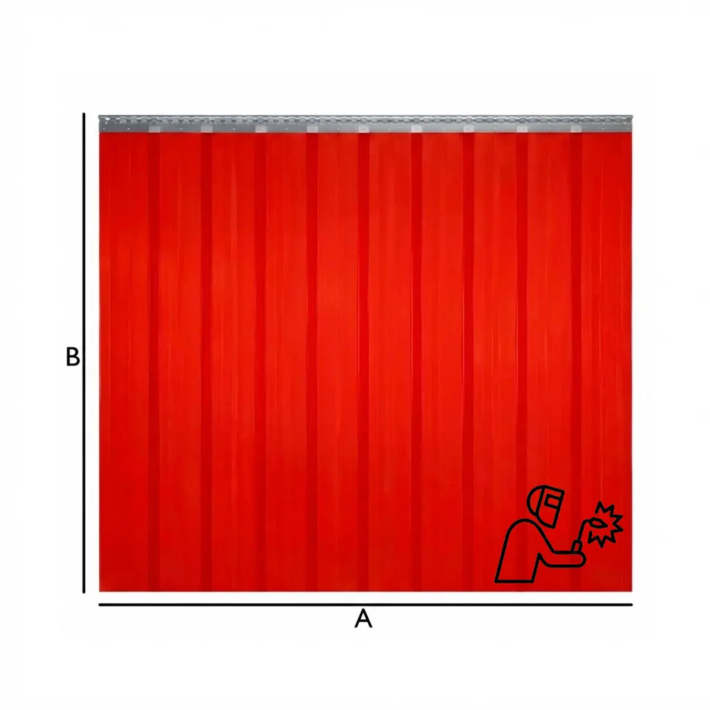 Rideaux à lanière de Soudage