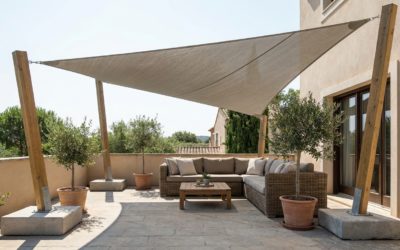 Fixer une voile d&rsquo;ombrage sans percer – 4 astuces faciles