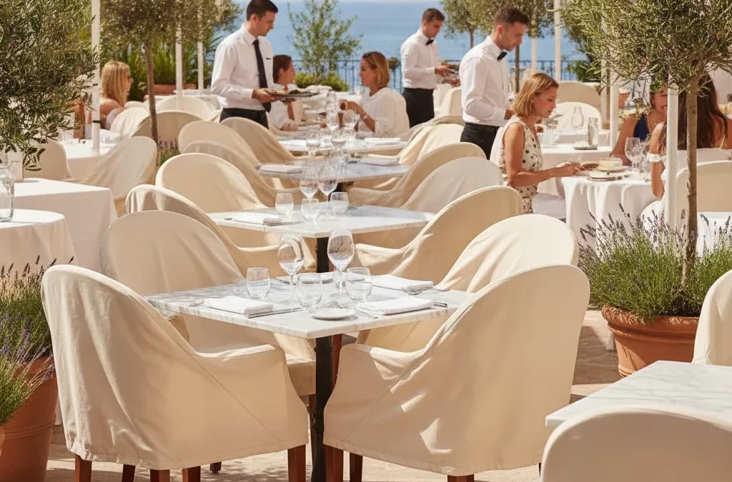 Housse mobilier terrasse restaurant | Le guide pour le CHR