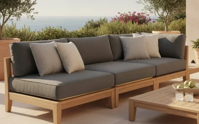 Coussin d’assise profonde pour canapé extérieur sur mesure