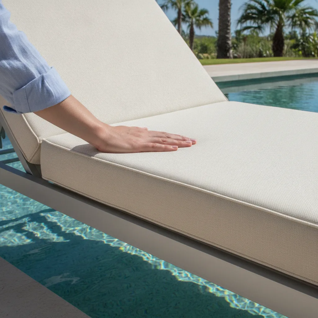 coussin chaise longue sur mesure