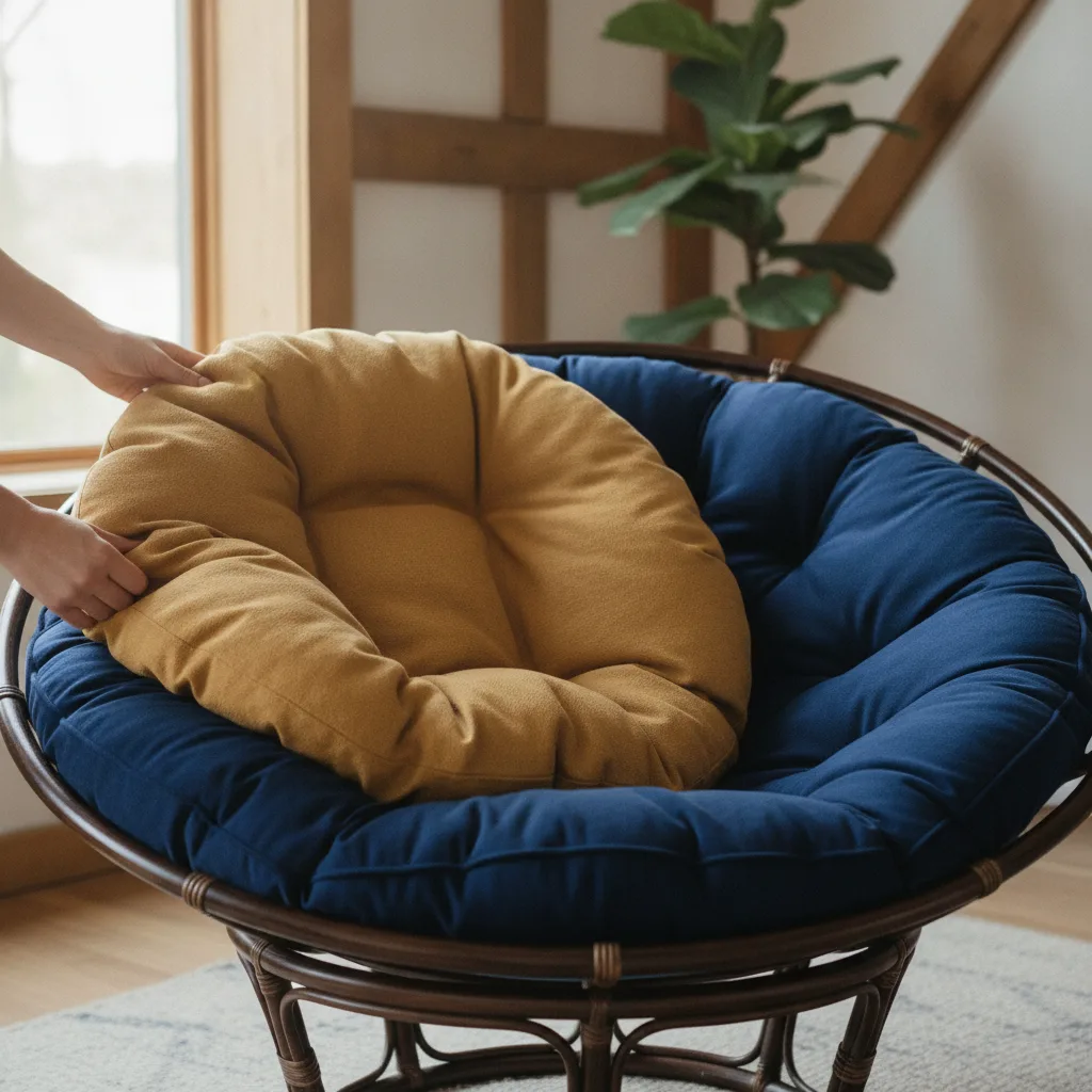 coussin rond sur mesure