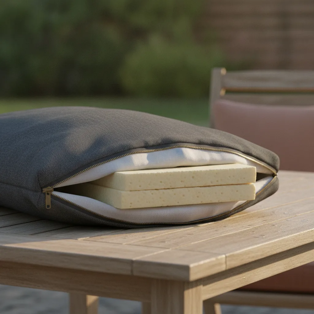 housse de coussin déhoussable extérieur