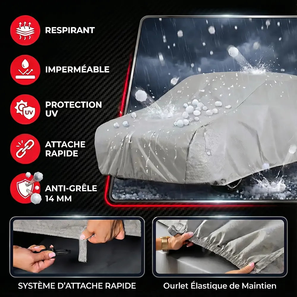 Housse Anti-Grêle 14 mm - Bouclier de Protection Maximale Toutes Saisons – Image 2