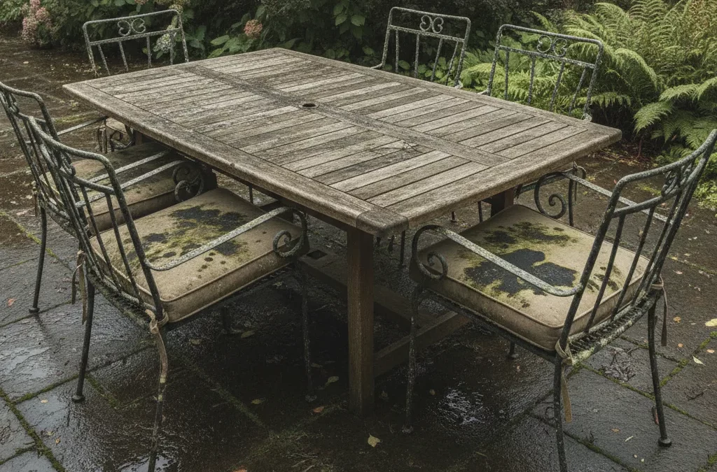 Moisissure mobilier jardin – causes et solutions
