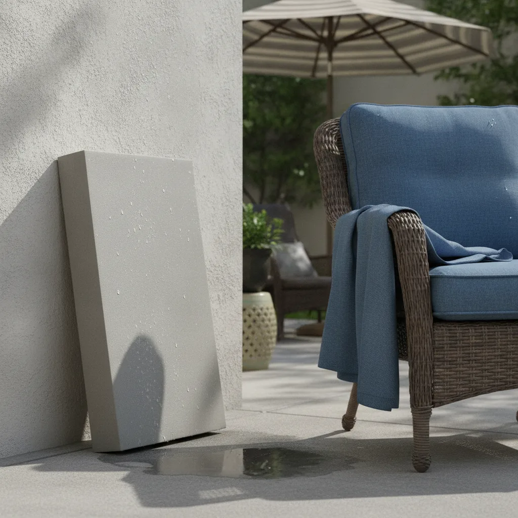 rembourrage coussin extérieur qui s'affaisse
