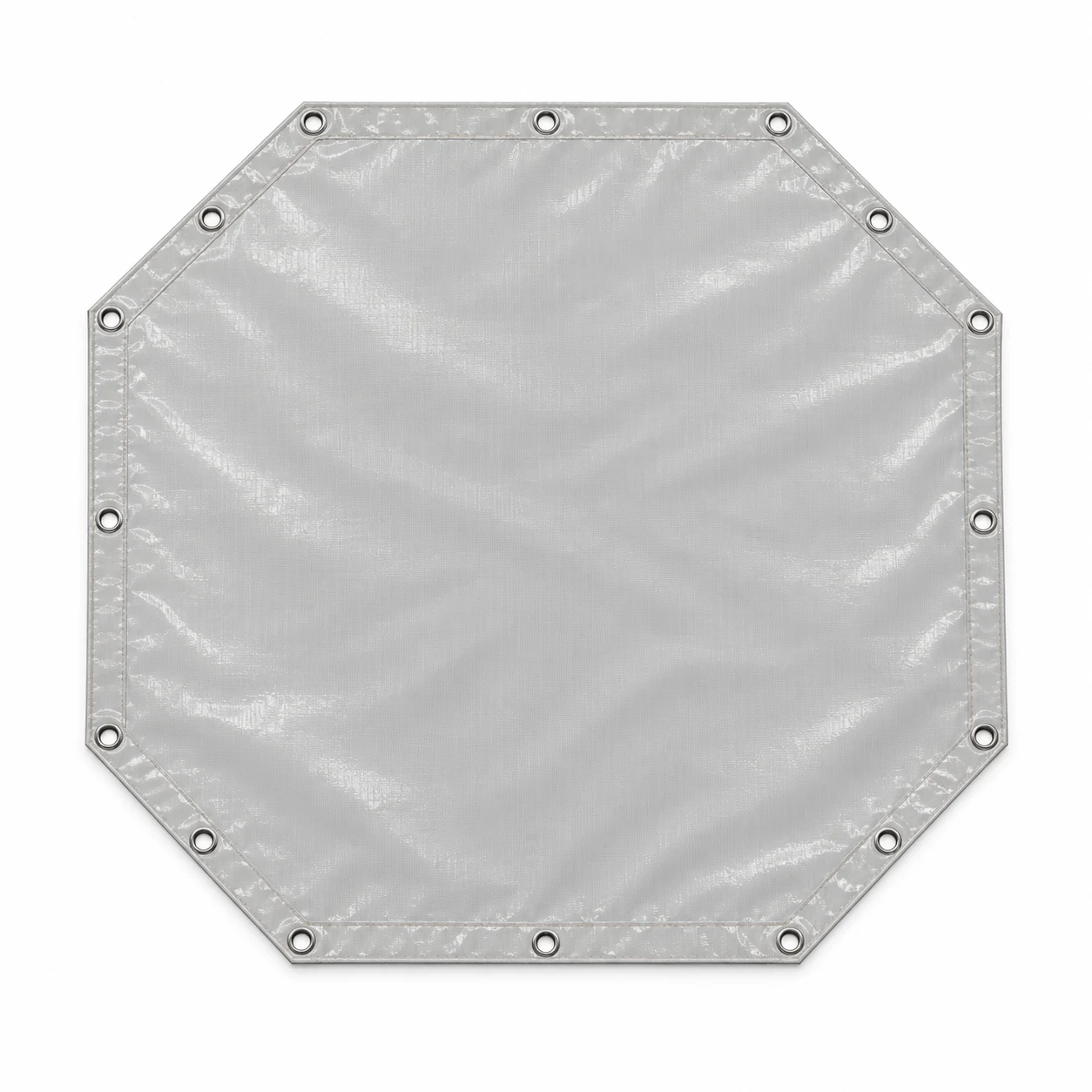 Bâche PVC octogonale symétrique grise