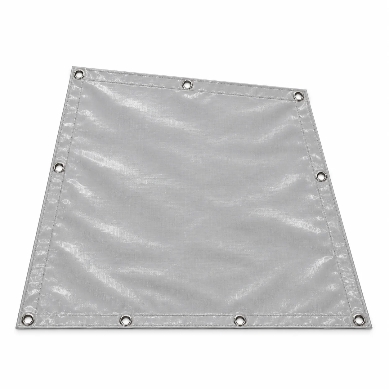 Bâche PVC quadrilatère irrégulier convexe grise