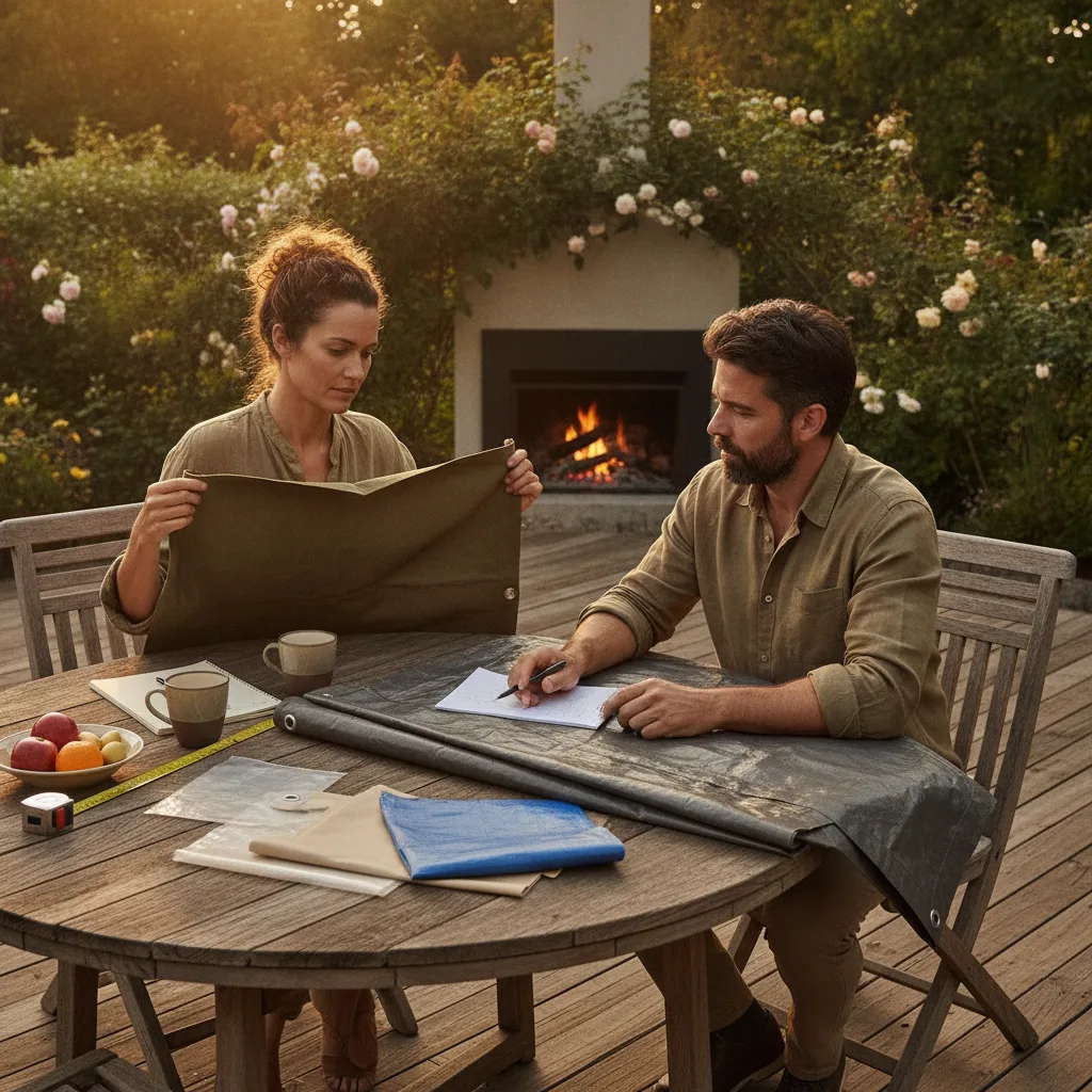 bâche sur mesure pour terrasse