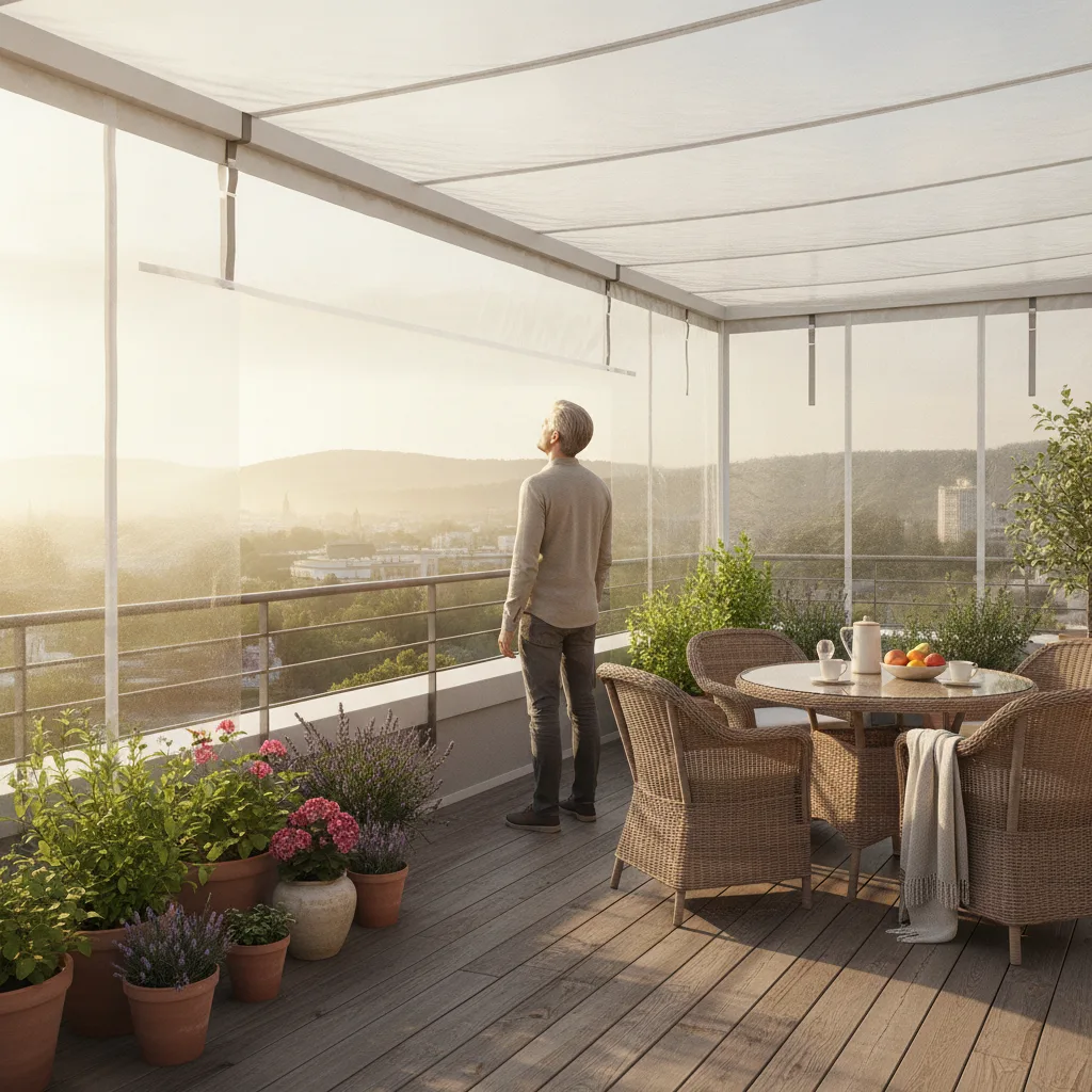 bâche sur mesure pour terrasse