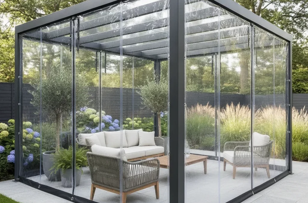 Bâche transparente PVC sur mesure, grammage et prix 2026